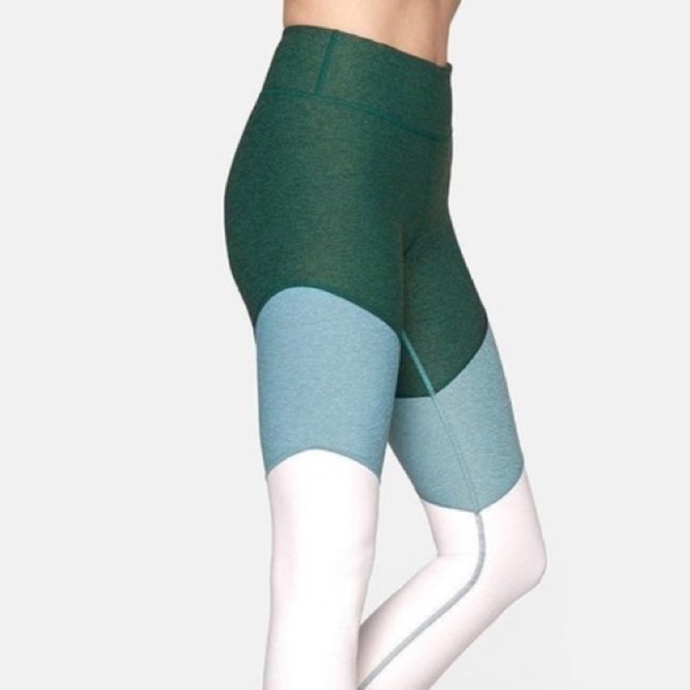 Outdoor Voices Spring 7/8 Color-block Leggings - Hunter/Slate/Ballet - Picture 3 of 7